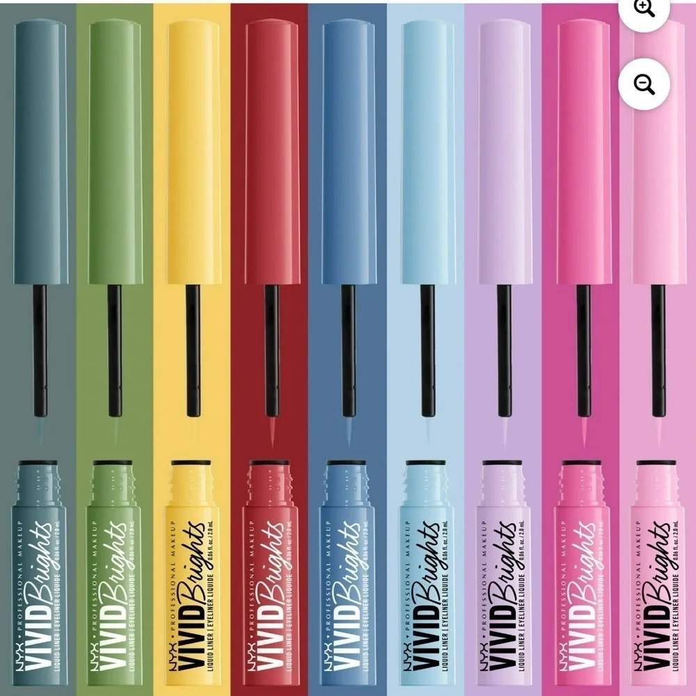 3 NYX Professional Makeup Vivid Bright Matte Liquid Eyeliners